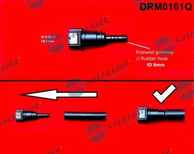 Hadicová spojka, palivová hadice Dr.Motor Automotive DRM0161Q