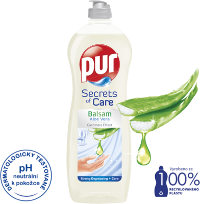 Pur Secrets of Care Balsam Aloe Vera přípravek na ruční mytí nádobí 750 ml