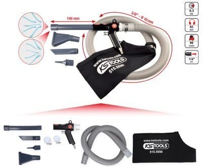 Sací/ofukovací pistole (stlačený vzduch) KS TOOLS 515.5090