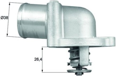 Termostat, chladivo MAHLE TI 78 87D - bazar