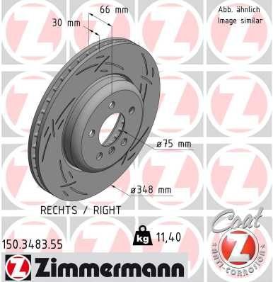 Brzdový kotouč ZIMMERMANN 150.3483.55