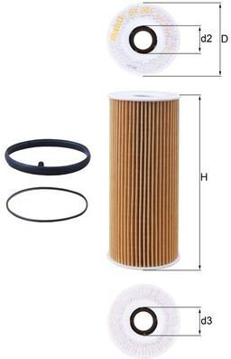 Olejový filtr MAHLE OX 381D - bazar
