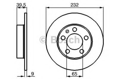 Brzdový kotouč Bosch 0 986 478 868 zadní levý nebo pravý