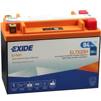 Motobaterie Exide Bike Li-Ion 12V, 7Ah, 380A, 84Wh, ELTX20H