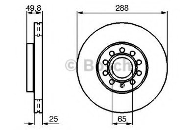 Brzdový kotouč Bosch 0 986 479 088 přední levý nebo pravý