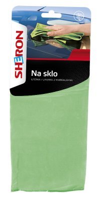Sheron Utěrka z mikrovlákna na sklo, 1ks
