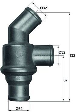 Termostat, chladivo MAHLE TH 16 80 - bazar