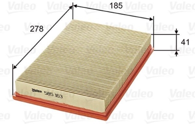 Vzduchový filtr VALEO 585163 - bazar