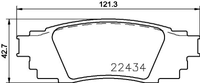 Sada brzdových destiček, kotoučová brzda BREMBO P 83 160