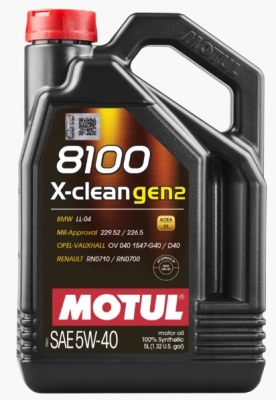 Motorový olej Motul 8100 X-CLEAN Gen2 5W-40, 5L