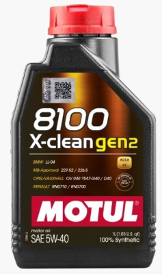 Motorový olej Motul 8100 X-CLEAN Gen2 5W-40, 1L