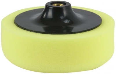Leštící kotouč molitanový žlutý 150mm tloušťka 50mm s unašečem závit M14 MAR-POL M07911