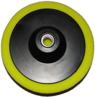 Leštící kotouč molitanový žlutý 150mm tloušťka 50mm s unašečem závit M14 MAR-POL M07911