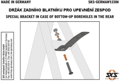Kování k blatníkům SKS Beavertail a Velo spodní uchycení