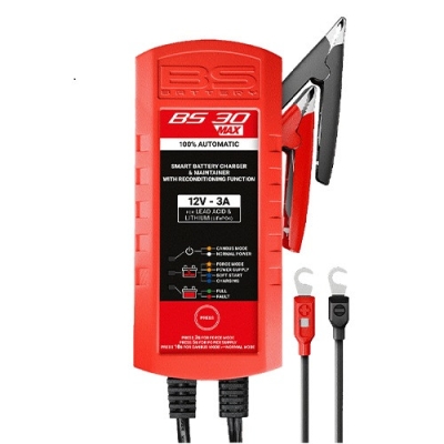 Nabíječka baterií BS-BATTERY 700606 SMART BS30MAX (vhodné také pro lithiové baterie) 12V 3A (700.700606)