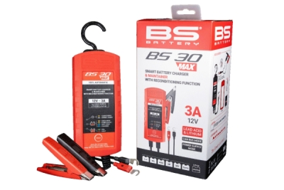 Nabíječka baterií BS-BATTERY 700606 SMART BS30MAX (vhodné také pro lithiové baterie) 12V 3A (700.700606)