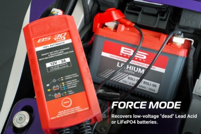 Nabíječka baterií BS-BATTERY 700606 SMART BS30MAX (vhodné také pro lithiové baterie) 12V 3A (700.700606)