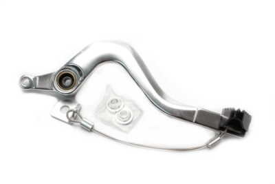 Brzdový pedál MOTION STUFF 83P-0711002 silver body, black steel fixed tip Steel Fixed Tip