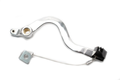 Brzdový pedál MOTION STUFF 83P-0861002 silver body, black steel fixed tip Steel Fixed Tip