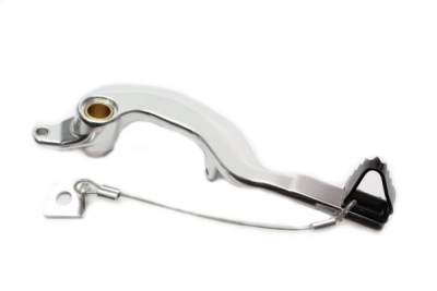 Brzdový pedál MOTION STUFF 83P-0671002 silver body, black steel fixed tip Steel Fixed Tip