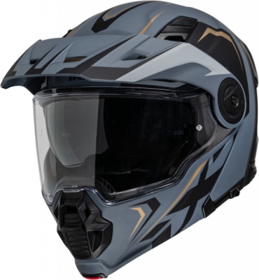 Výklopná přilba iXS X1-021205-M38-2XL VENTURE 1.0 MIPS X1-021205 matná černo-zlatá 2XL