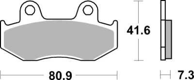 Brzdové destičky BREMBO 07078 CC SCOOTER