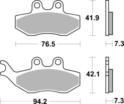 Brzdové destičky BREMBO 07049 CC SCOOTER