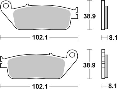 Brzdové destičky BREMBO 07074 CC SCOOTER