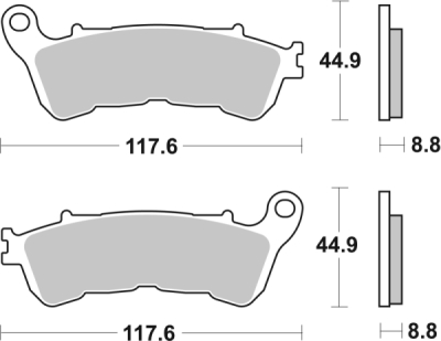 Brzdové destičky BREMBO 07063 CC SCOOTER
