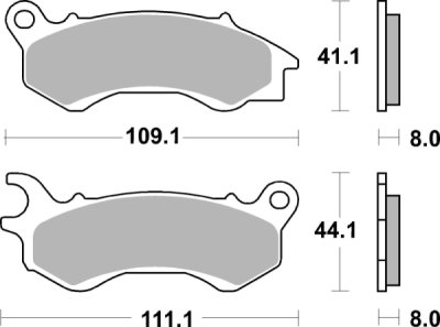 Brzdové destičky BREMBO 07090 CC SCOOTER
