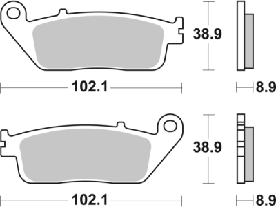 Brzdové destičky BREMBO 07075XS