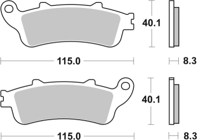 Brzdové destičky BREMBO 07072XS