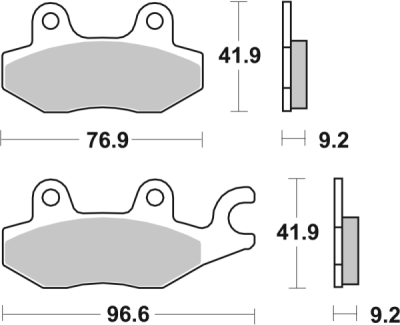 Brzdové destičky BREMBO 07033XS