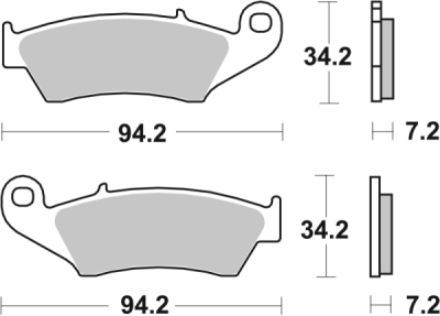Brzdové destičky BREMBO 07KA17SX