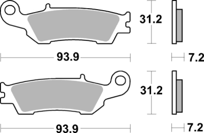 Brzdové destičky BREMBO 07YA47SX
