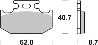 Brzdové destičky BREMBO 07KA12SX