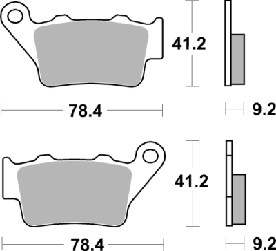 Brzdové destičky BREMBO 07BB02TT