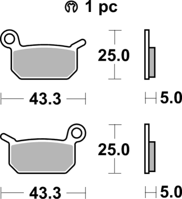 Brzdové destičky BREMBO 07GR70SX