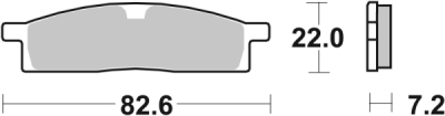 Brzdové destičky BREMBO 07YA16SX