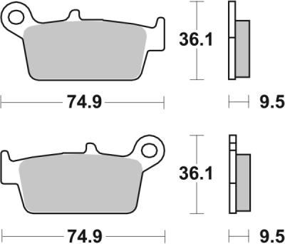 Brzdové destičky BREMBO 07HO26SX