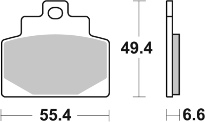 Brzdové destičky BREMBO 07108XS