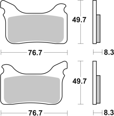 Brzdové destičky BREMBO 07GR75SX