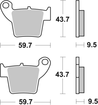 Brzdové destičky BREMBO 07HO48SX