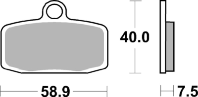 Brzdové destičky BREMBO 07GR20SX