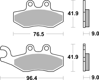 Brzdové destičky BREMBO 07056XS