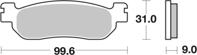 Brzdové destičky BREMBO 07043XS