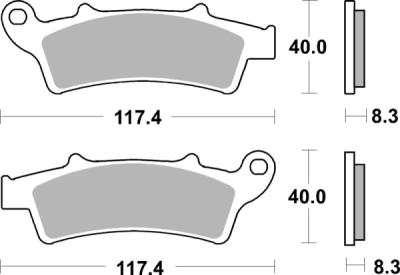 Brzdové destičky BREMBO 07045XS