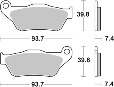 Brzdové destičky BREMBO 07065XS