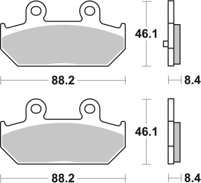 Brzdové destičky BREMBO 07058XS