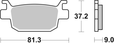 Brzdové destičky BREMBO 07064XS